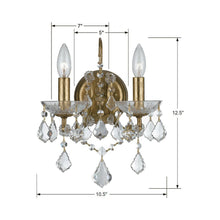 Load image into Gallery viewer, Filmore Wall Light - line drawing.
