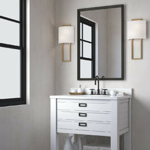 Load image into Gallery viewer, Fremont Wall Light in bathroom.
