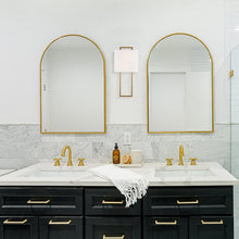 Load image into Gallery viewer, Fremont Wall Light in bathroom.
