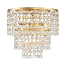 Load image into Gallery viewer, Gabrielle Flush Mount Ceiling Light in Antique Gold.

