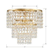 Load image into Gallery viewer, Gabrielle Flush Mount Ceiling Light - line drawing.
