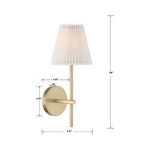 Load image into Gallery viewer, Gamma Wall Light - line drawing.
