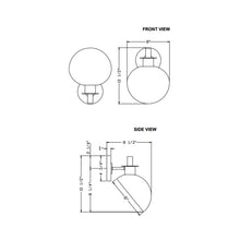 Load image into Gallery viewer, Gigi Wall Light - line drawing.
