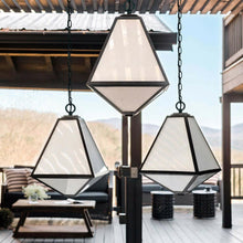 Load image into Gallery viewer, Glacier Outdoor Pendant Light in Outside Area.
