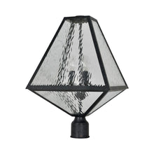 Load image into Gallery viewer, Glacier Outdoor Post Light in Detail.
