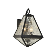 Load image into Gallery viewer, Glacier Outdoor Wall Light in Water (Medium).
