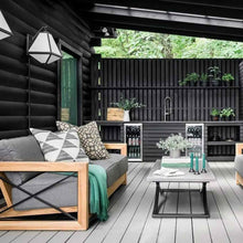 Load image into Gallery viewer, Glacier Outdoor Wall Light in Outside Area.
