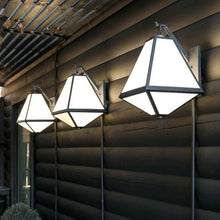 Load image into Gallery viewer, Glacier Outdoor Wall Light in Outside Area.
