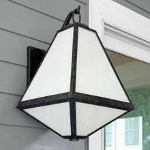 Load image into Gallery viewer, Glacier Outdoor Wall Light in Outside Area.
