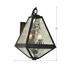 Load image into Gallery viewer, Glacier Outdoor Wall Light - line drawing.
