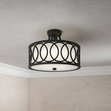 Load image into Gallery viewer, Graham Semi Flush Mount Ceiling Light in Detail.
