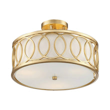 Load image into Gallery viewer, Graham Semi Flush Mount Ceiling Light in Detail.
