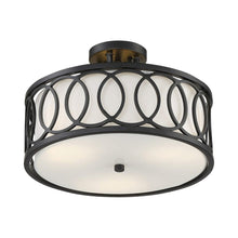 Load image into Gallery viewer, Graham Semi Flush Mount Ceiling Light in Detail.
