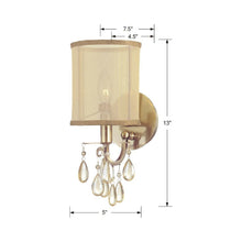 Load image into Gallery viewer, Hampton Wall Light - line drawing.
