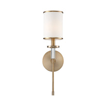 Load image into Gallery viewer, Hatfield Wall Light in Vibrant Gold (1-Light).
