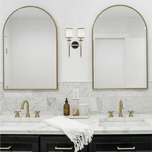 Load image into Gallery viewer, Hatfield Wall Light in bathroom.
