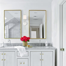 Load image into Gallery viewer, Hatfield Wall Light in bathroom.
