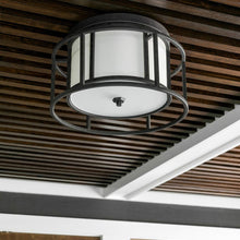 Load image into Gallery viewer, Hulton Semi Flush Mount Ceiling Light in Detail.
