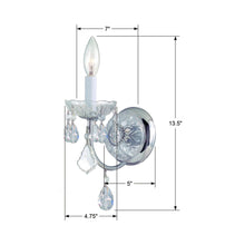 Load image into Gallery viewer, Imperial Wall Light - line drawing.
