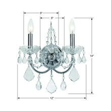 Load image into Gallery viewer, Imperial Wall Light - line drawing.
