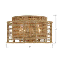 Load image into Gallery viewer, Jayna Flush Mount Ceiling Light - line drawing.
