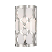 Load image into Gallery viewer, Jennings Wall Light in Polished Nickel.
