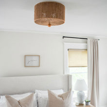 Load image into Gallery viewer, Jessa Flush Mount Ceiling Light in bedroom.

