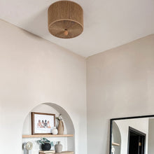 Load image into Gallery viewer, Jessa Flush Mount Ceiling Light in living room.
