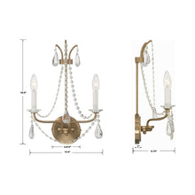 Load image into Gallery viewer, Karrington Wall Light - line drawing.
