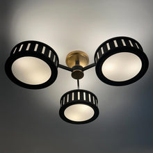Load image into Gallery viewer, Kendal Semi Flush Mount Ceiling Light in Detail.
