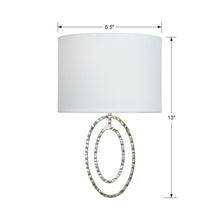 Load image into Gallery viewer, Layla 2-Light Wall Light - line drawing.
