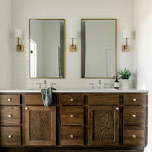 Load image into Gallery viewer, Lloyd Wall Light in bathroom.

