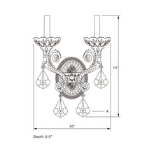 Load image into Gallery viewer, Majestic Wall Light - line drawing.
