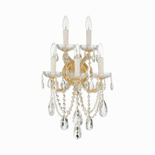 Load image into Gallery viewer, Maria Theresa Crystal Wall Light in Detail.
