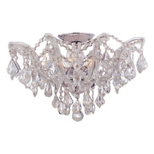 Load image into Gallery viewer, Maria Theresa Semi Flush Mount Ceiling Light in Polished Chrome (5-Light).
