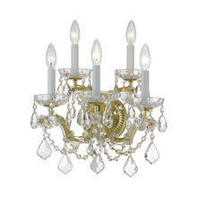 Load image into Gallery viewer, Maria Theresa Wall Light in Gold (5-Light).
