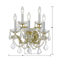 Load image into Gallery viewer, Maria Theresa Wall Light - line drawing.
