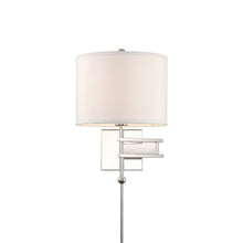Load image into Gallery viewer, Marshall Wall Light in Polished Nickel.
