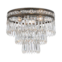 Load image into Gallery viewer, Mercer Flush Mount Ceiling Light in English Bronze.
