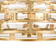 Load image into Gallery viewer, Meridian Flush Mount Ceiling Light in Detail.
