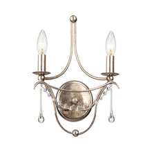 Load image into Gallery viewer, Metro Wall Light in Antique Silver.
