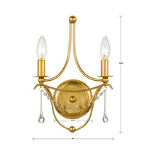 Load image into Gallery viewer, Metro Wall Light - line drawing.

