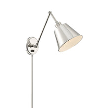 Load image into Gallery viewer, Mitchell Wall Light in Polished Nickel (16-Inch).
