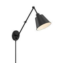 Load image into Gallery viewer, Mitchell Wall Light in Matte Black (30-Inch).
