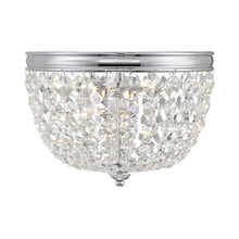 Load image into Gallery viewer, Nola Flush Mount Ceiling Light in Polished Chrome (2-Light).
