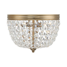 Load image into Gallery viewer, Nola Flush Mount Ceiling Light in Vibrant Gold (2-Light).
