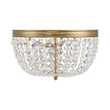 Load image into Gallery viewer, Nola Flush Mount Ceiling Light in Vibrant Gold (3-Light).
