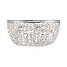 Load image into Gallery viewer, Nola Flush Mount Ceiling Light in Polished Chrome (5-Light).
