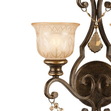 Load image into Gallery viewer, Norwalk Crystal Wall Light in Detail.
