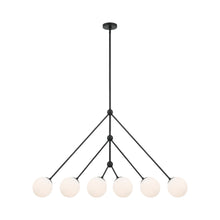 Load image into Gallery viewer, Omni Chandelier in Matte Black.
